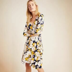 Anthropologie Maeve Angelique Floral Wrap Dress Size XS